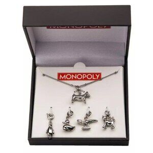 NEW 85th Anniversary Monopoly Interchangeable Animal Tokens Pendant Necklace
